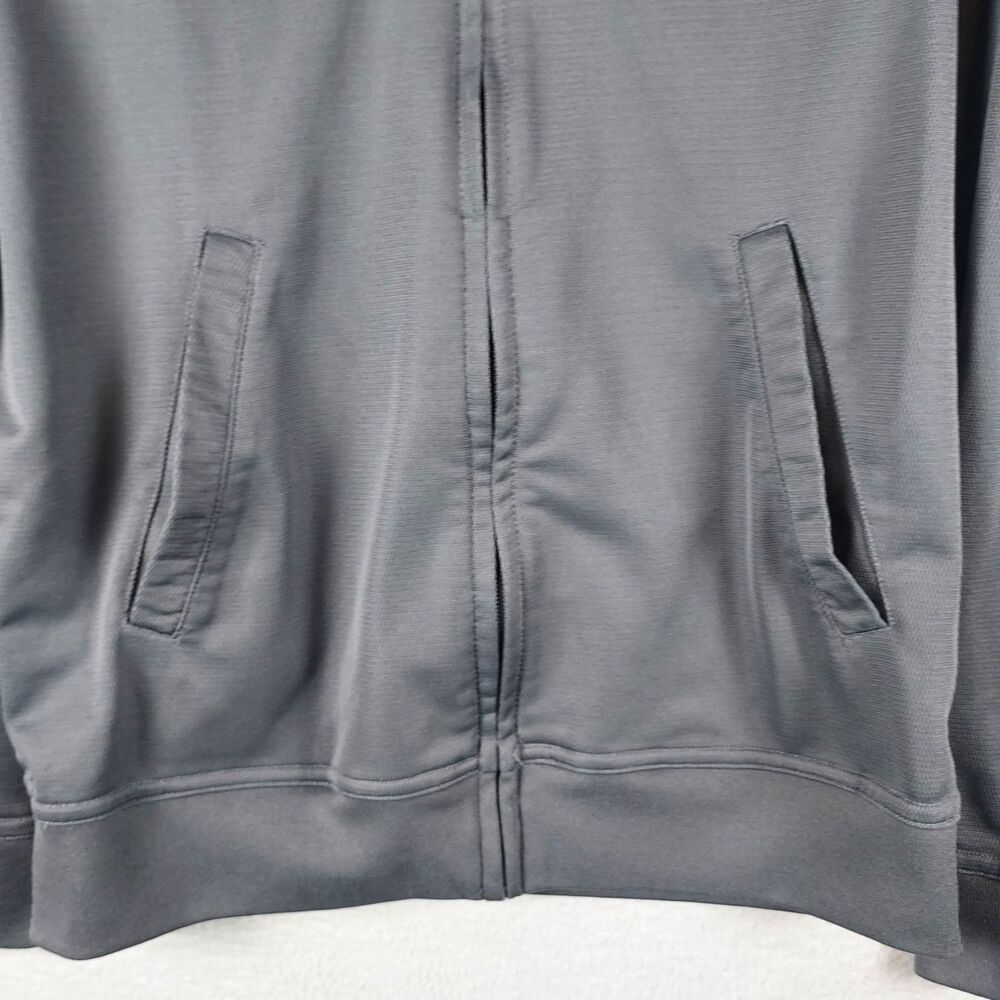 Nike Jacket Mens Small Gray Full Zip Y2K Activewear Light Weight Pockets - Picture 6 of 11